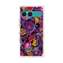 プレミアムスクエアケース［ ANNA SUI - ガーデンフワラー - マゼンタ ］