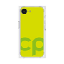 プレミアムスクエアケース［ オリジナル - CASEPLAYイニシャル - グリーン ］