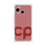 プレミアムスクエアケース［ オリジナル - CASEPLAYイニシャル - レッド ］