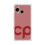 プレミアムスクエアケース［ オリジナル - CASEPLAYイニシャル - レッド ］