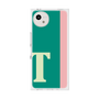 プレミアムスクエアケース［ オリジナル - initial color line - T green ］
