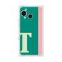 プレミアムスクエアケース［ オリジナル - initial color line - T green ］