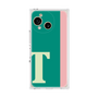 プレミアムスクエアケース［ オリジナル - initial color line - T green ］