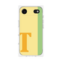 プレミアムスクエアケース［ オリジナル - initial color line - T yellow ］
