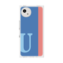 プレミアムスクエアケース［ オリジナル - initial color line - U blue ］
