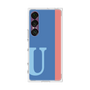 プレミアムスクエアケース［ オリジナル - initial color line - U blue ］