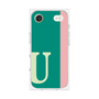 プレミアムスクエアケース［ オリジナル - initial color line - U green ］