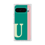 プレミアムスクエアケース［ オリジナル - initial color line - U green ］