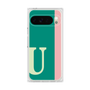 プレミアムスクエアケース［ オリジナル - initial color line - U green ］