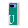 プレミアムスクエアケース［ オリジナル - initial color line - U green ］