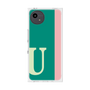 プレミアムスクエアケース［ オリジナル - initial color line - U green ］