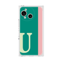 プレミアムスクエアケース［ オリジナル - initial color line - U green ］
