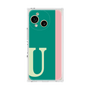 プレミアムスクエアケース［ オリジナル - initial color line - U green ］