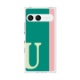 プレミアムスクエアケース［ オリジナル - initial color line - U green ］