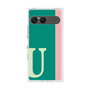 プレミアムスクエアケース［ オリジナル - initial color line - U green ］