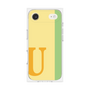 プレミアムスクエアケース［ オリジナル - initial color line - U yellow ］