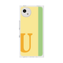プレミアムスクエアケース［ オリジナル - initial color line - U yellow ］