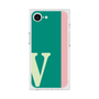 プレミアムスクエアケース［ オリジナル - initial color line - V green ］
