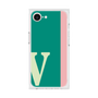 プレミアムスクエアケース［ オリジナル - initial color line - V green ］