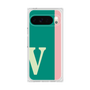 プレミアムスクエアケース［ オリジナル - initial color line - V green ］