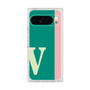 プレミアムスクエアケース［ オリジナル - initial color line - V green ］