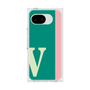 プレミアムスクエアケース［ オリジナル - initial color line - V green ］