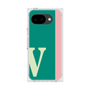 プレミアムスクエアケース［ オリジナル - initial color line - V green ］