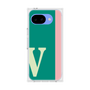 プレミアムスクエアケース［ オリジナル - initial color line - V green ］