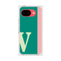 プレミアムスクエアケース［ オリジナル - initial color line - V green ］