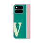 プレミアムスクエアケース［ オリジナル - initial color line - V green ］