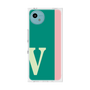 プレミアムスクエアケース［ オリジナル - initial color line - V green ］