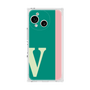 プレミアムスクエアケース［ オリジナル - initial color line - V green ］