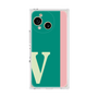 プレミアムスクエアケース［ オリジナル - initial color line - V green ］