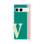 プレミアムスクエアケース［ オリジナル - initial color line - V green ］
