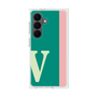 プレミアムスクエアケース［ オリジナル - initial color line - V green ］