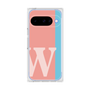プレミアムスクエアケース［ オリジナル - initial color line - W pink ］