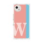 プレミアムスクエアケース［ オリジナル - initial color line - W pink ］