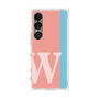 プレミアムスクエアケース［ オリジナル - initial color line - W pink ］