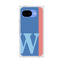 プレミアムスクエアケース［ オリジナル - initial color line - W blue ］