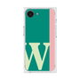 プレミアムスクエアケース［ オリジナル - initial color line - W green ］