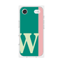 プレミアムスクエアケース［ オリジナル - initial color line - W green ］