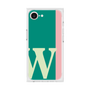プレミアムスクエアケース［ オリジナル - initial color line - W green ］