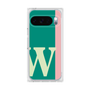 プレミアムスクエアケース［ オリジナル - initial color line - W green ］