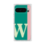 プレミアムスクエアケース［ オリジナル - initial color line - W green ］