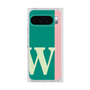 プレミアムスクエアケース［ オリジナル - initial color line - W green ］