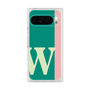 プレミアムスクエアケース［ オリジナル - initial color line - W green ］