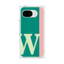 プレミアムスクエアケース［ オリジナル - initial color line - W green ］