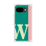 プレミアムスクエアケース［ オリジナル - initial color line - W green ］