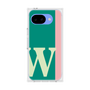 プレミアムスクエアケース［ オリジナル - initial color line - W green ］
