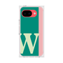 プレミアムスクエアケース［ オリジナル - initial color line - W green ］